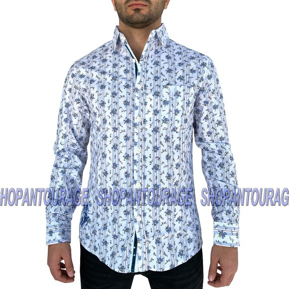 English Heroes EHW132 L/S Button Down Men`s Shirt - Picture 1 of 6